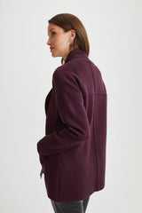 Mid-Length Shawl-Collar Cardigan