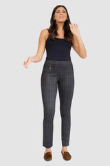 Basic Plaid Ponte Pant