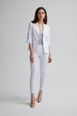 Bow Sleeve Bi-Stretch Blazer