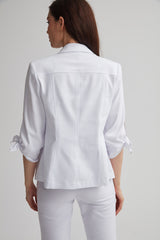 Bow Sleeve Bi-Stretch Blazer