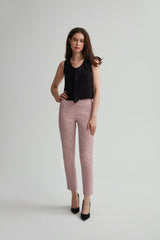 Slim Martini Print Ankle Pant