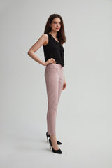 Slim Martini Print Ankle Pant