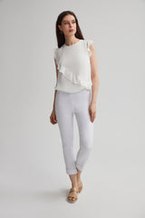 Stretch Jeans style pant with Cuff