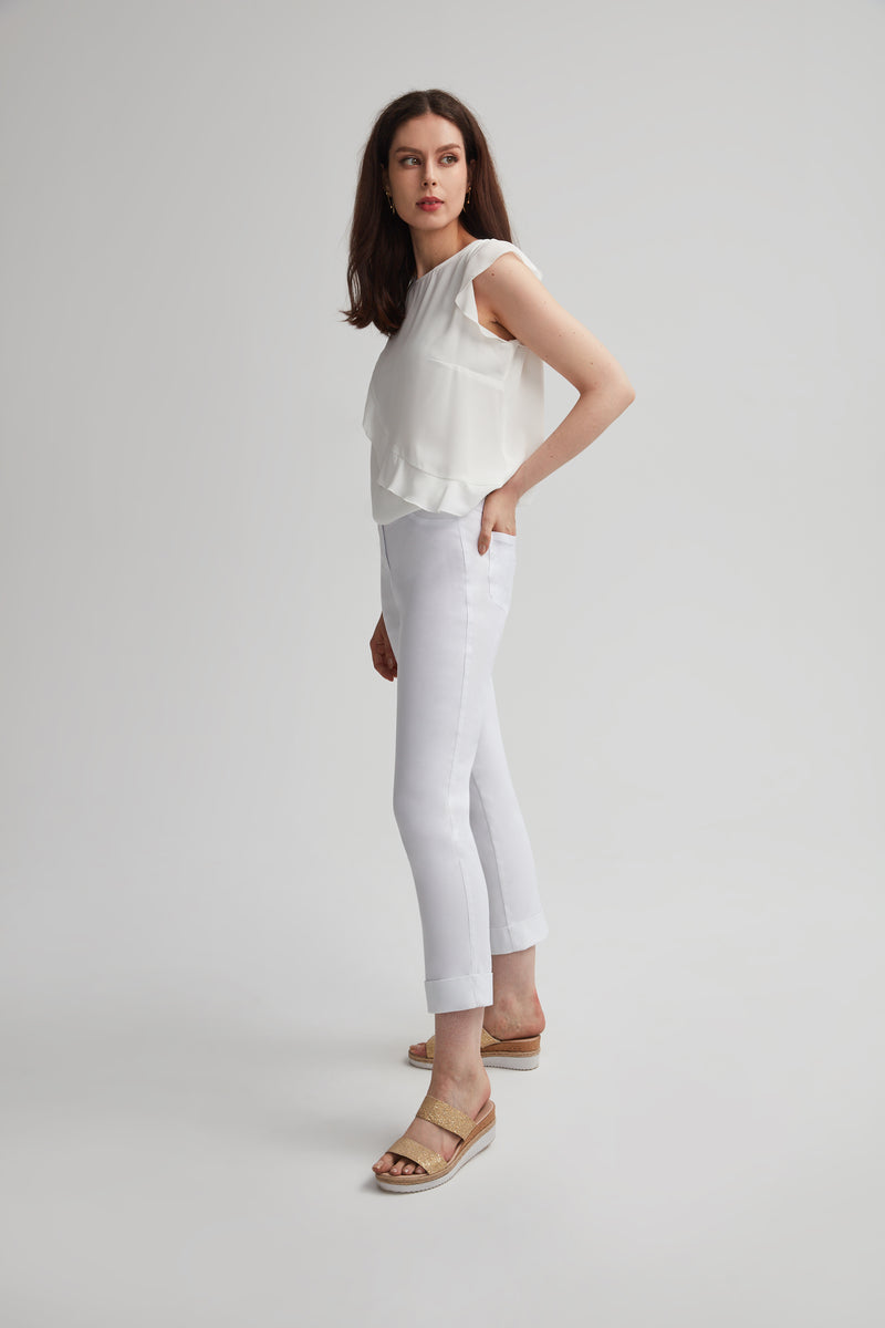 Stretch Jeans style pant with Cuff