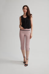 Perfect Fit Martini Print Capri