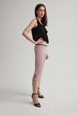 Perfect Fit Martini Print Capri