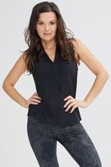 Bamboo Draped V-Neck