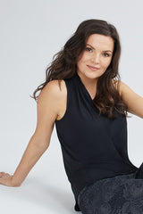 Bamboo Draped V-Neck