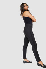 Houndstooth Ponte Pant with Side Band