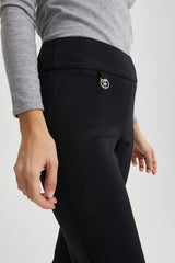 Back Zip Ponte Pant