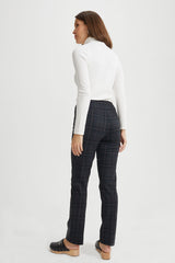 Grey Check Ponte Pant