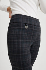 Grey Check Ponte Pant