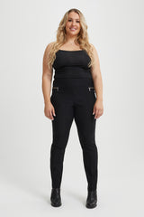 Zip Pull-On Plus Size Slim Pant