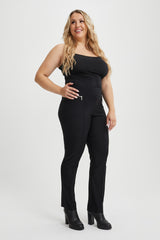 Zip Pull-On Plus Size Slim Pant