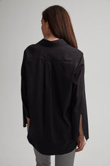 Cotton Split-Neck Shirt