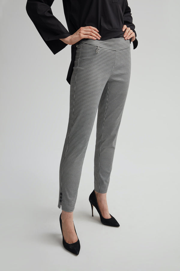 Perfect Fit Gingham Ankle Pant