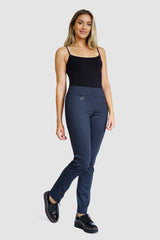 Blue Check Ponte Pant