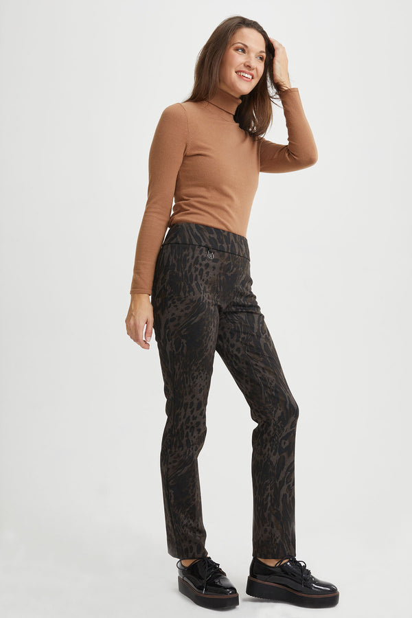 Animal Print Ponte Pant