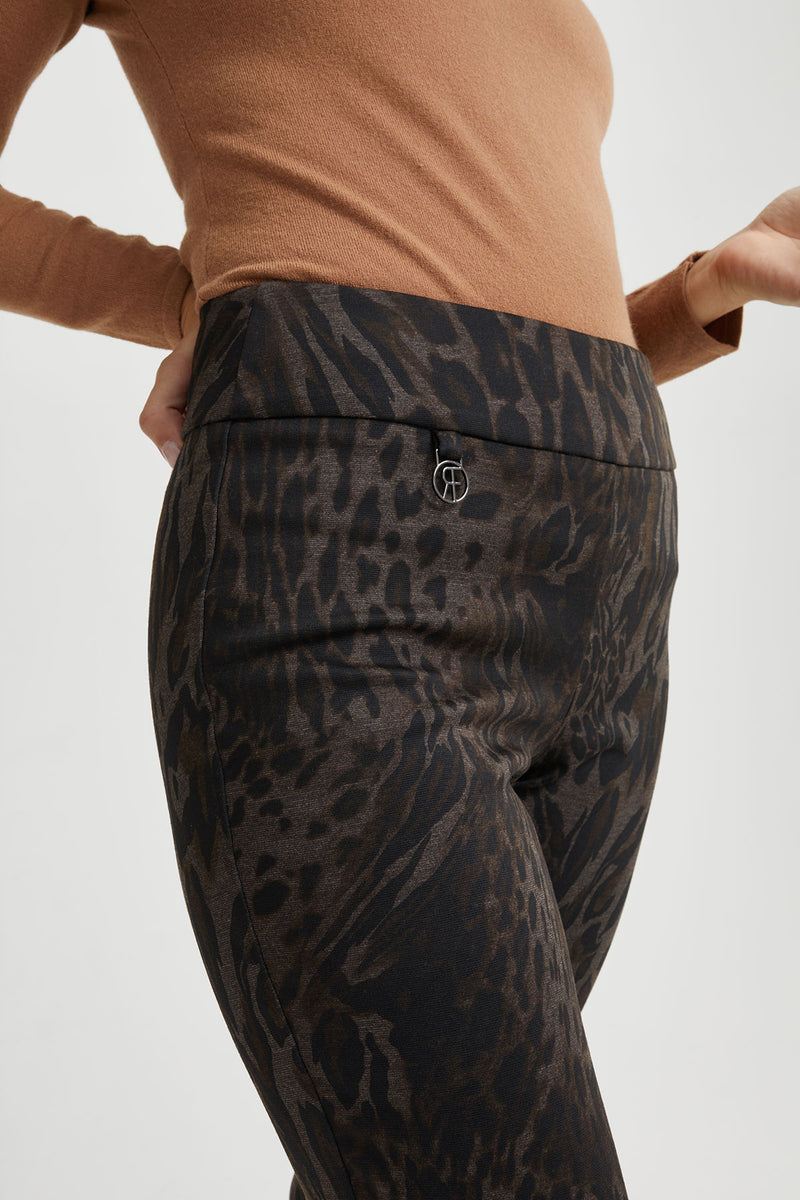 Animal Print Ponte Pant